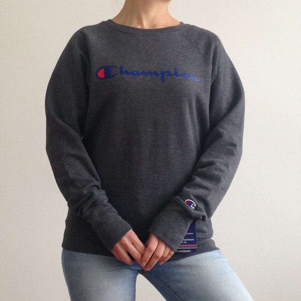 Champion - Charcoal Crew Neck Sweater